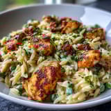 One-Pot Lemon Orzo Chicken Peas