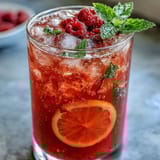 Raspberry Lemon Spritz Mocktail