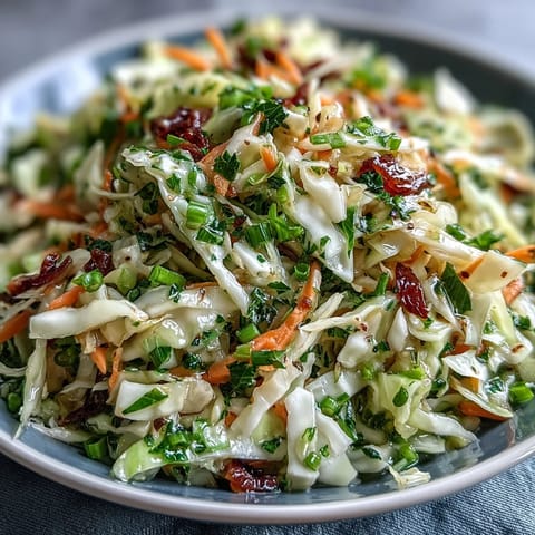 Sauerkraut Slaw showcases fermented cabbage, red bell pepper, and green onions, offering a tangy, crunchy side dish for any meal.  