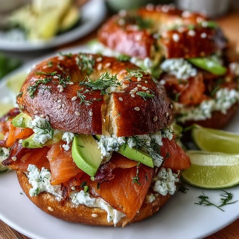 Spring Smoked Salmon Bagel Board