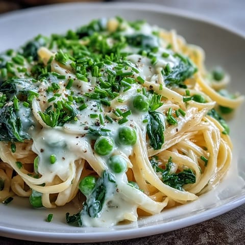 Spring Pasta Lemon Cream Peas