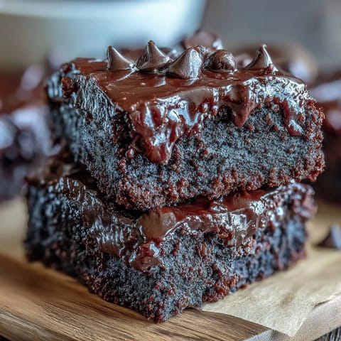 Gluten-free Fiber-Maxxing Bean Brownie Bites showcased with melted chocolate chips.