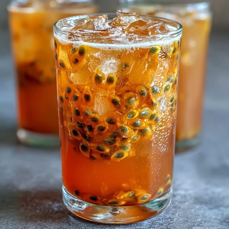 Savor this refreshing Tropical Sunrise Mocktail with passionfruit, orange, and a sweet grenadine sink.