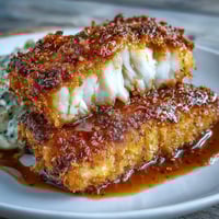 Crispy golden catfish fillets seasoned with Southern spices, served with zesty homemade remoulade sauce. A classic soul food favorite.